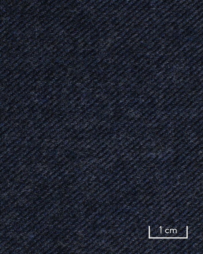 Canclini Navy Brushed Cotton Twill