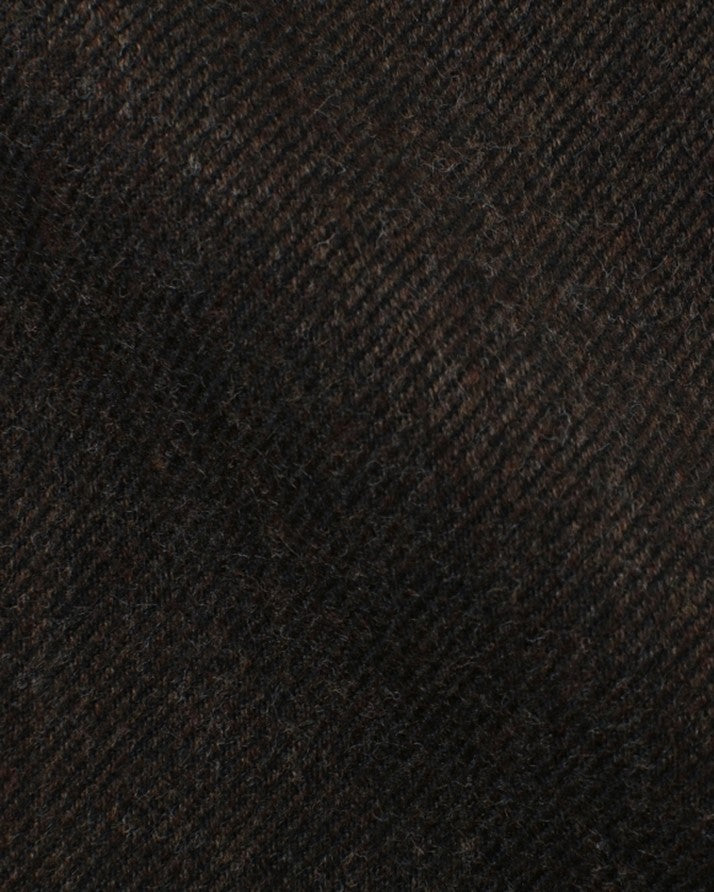 Canclini Dark Brown Brushed Cotton Twill