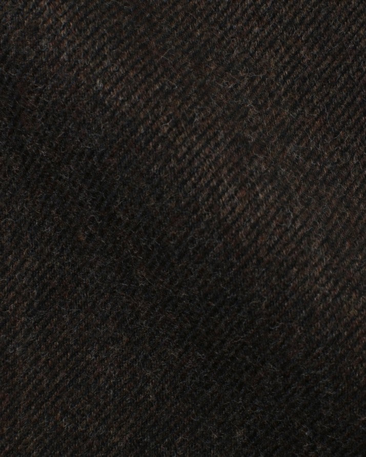 Dark Brown Cotton Twill shirt fabric by Canclini