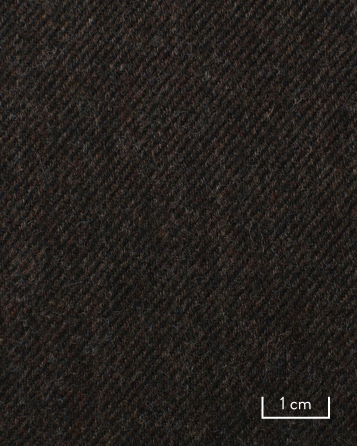 Dark Brown Cotton Twill shirt fabric by Canclini