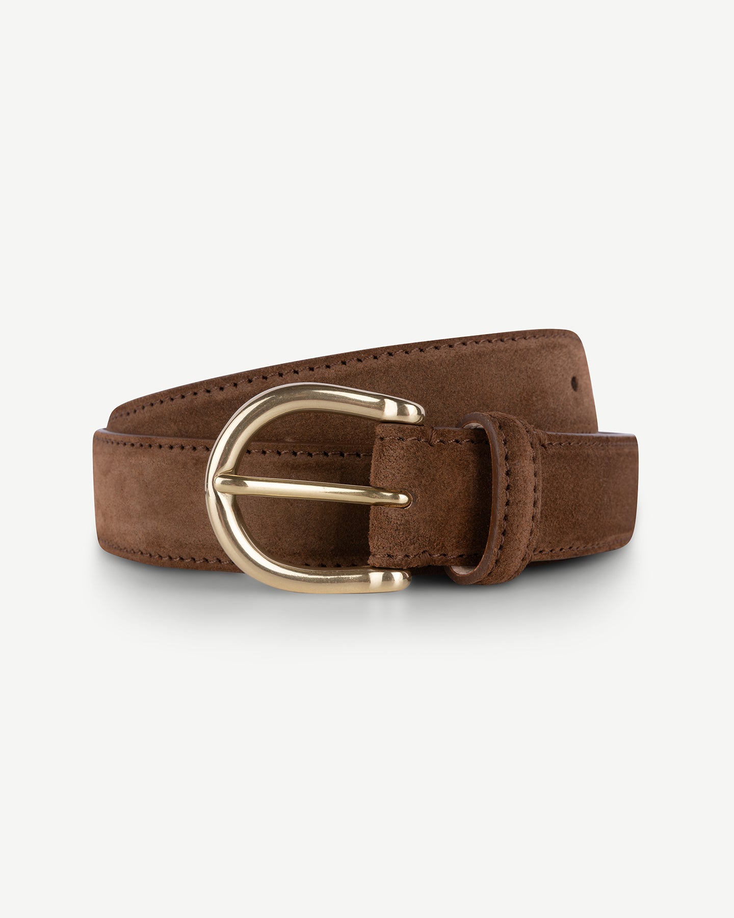 Snuff suede dress belt