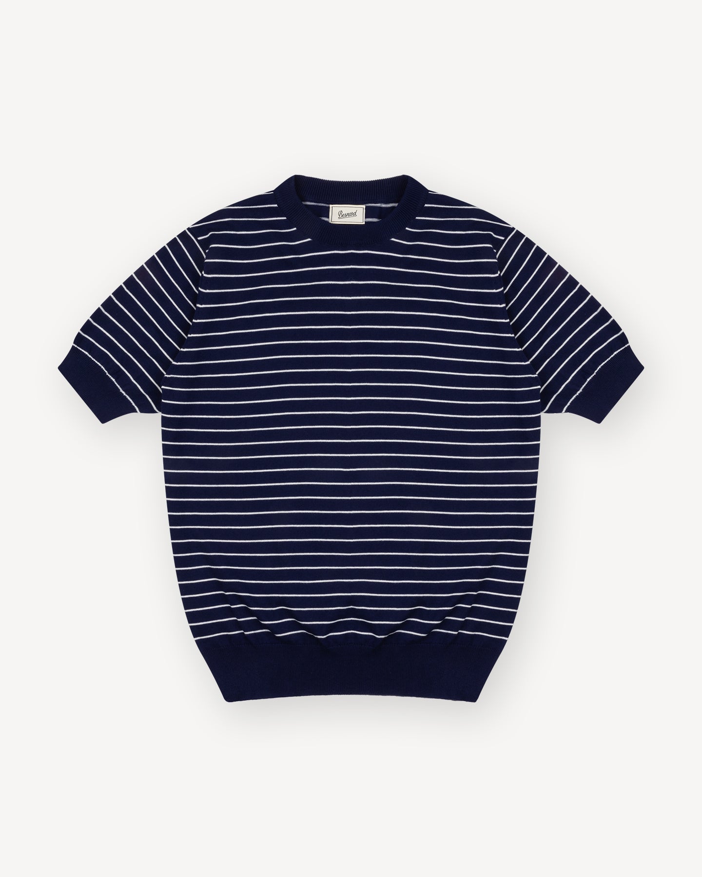 Navy White Breton Stripe T-Shirt