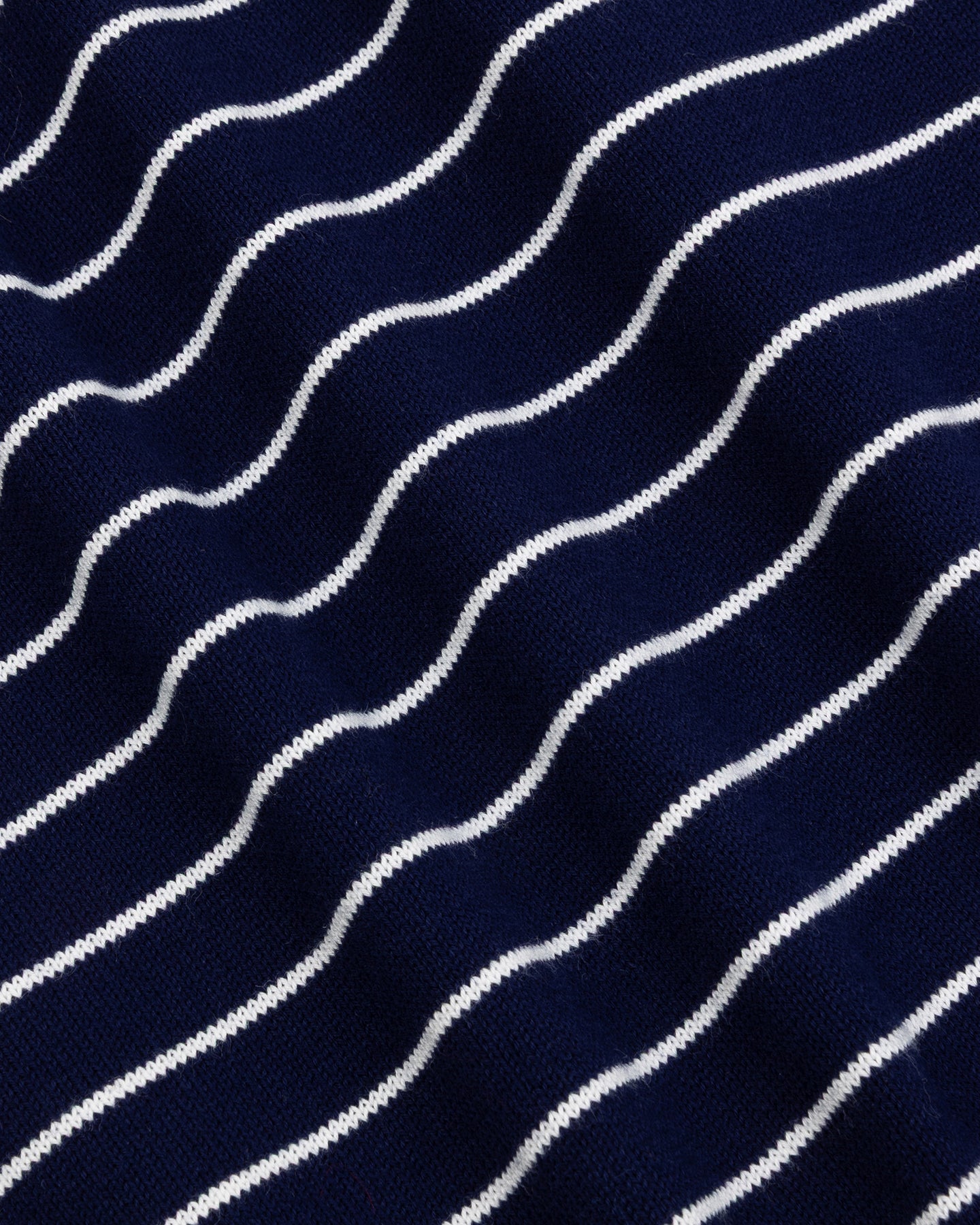 Navy White Breton Stripe knitted