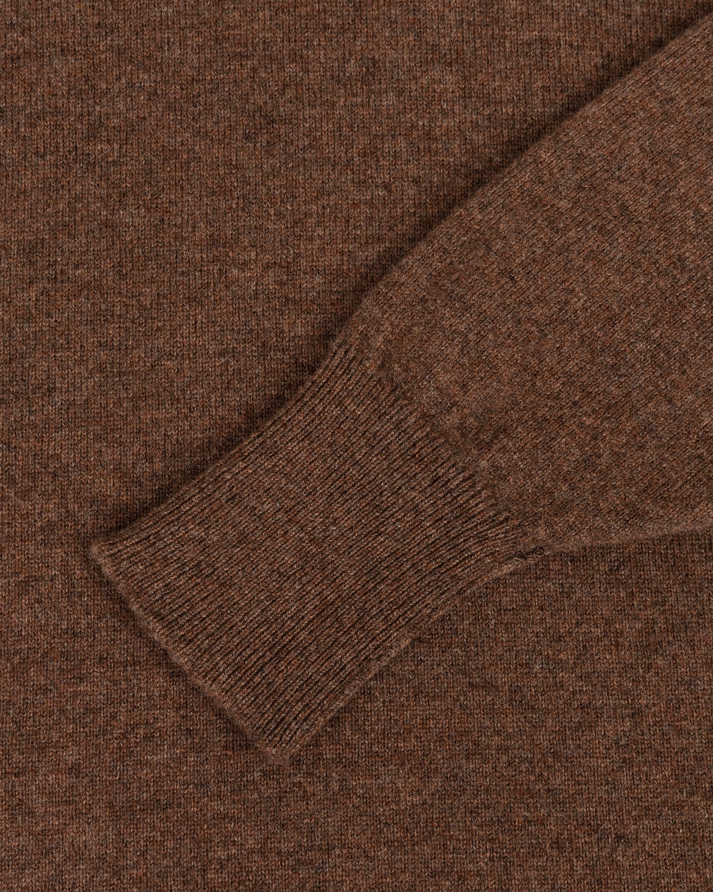 Mocha Lambswool Roll Neck