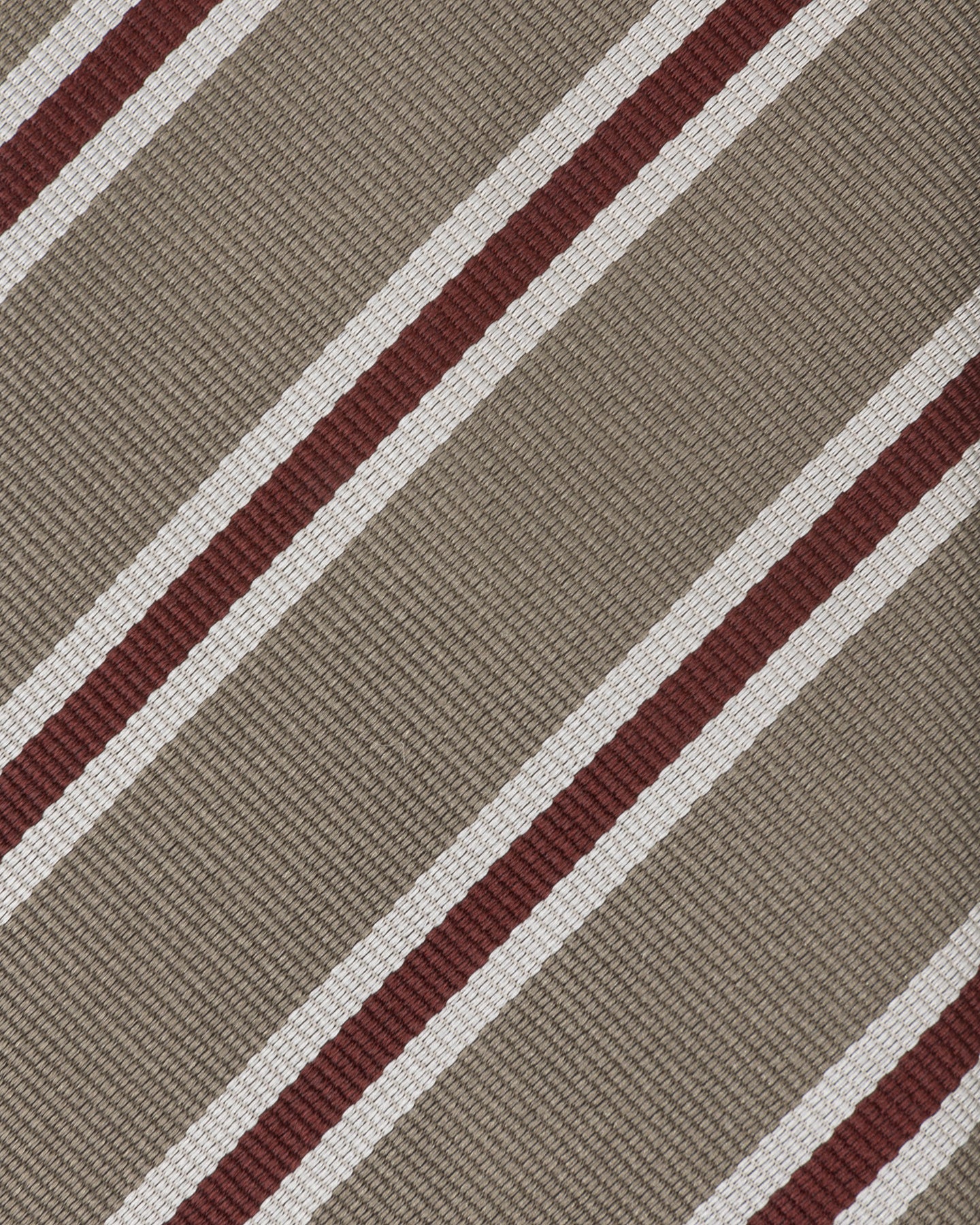 Light Green Tan and Red Regimental Stripe Repp Tie