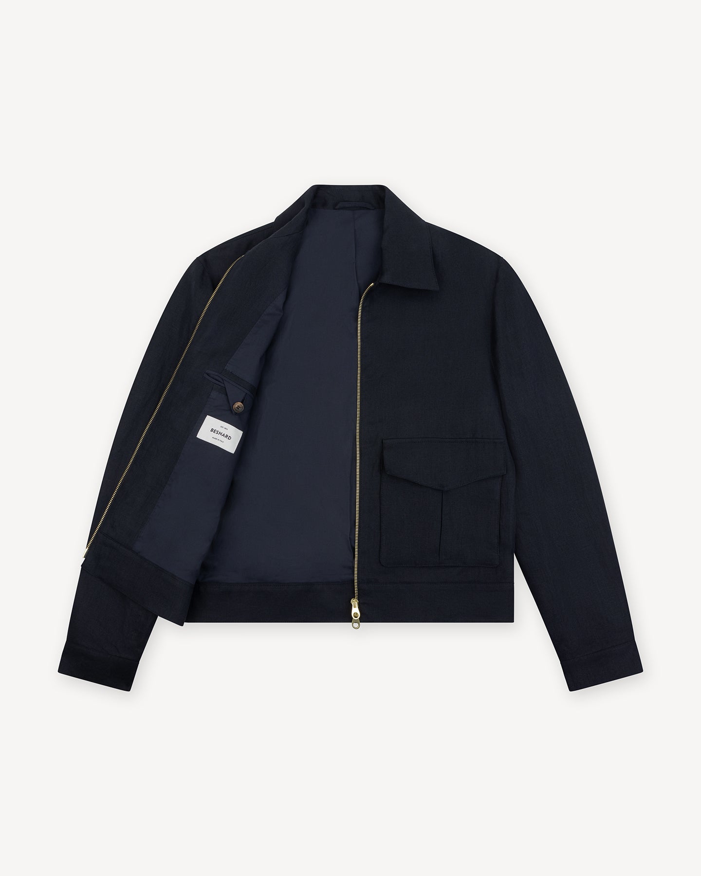 Navy Flight Jacket fully lined