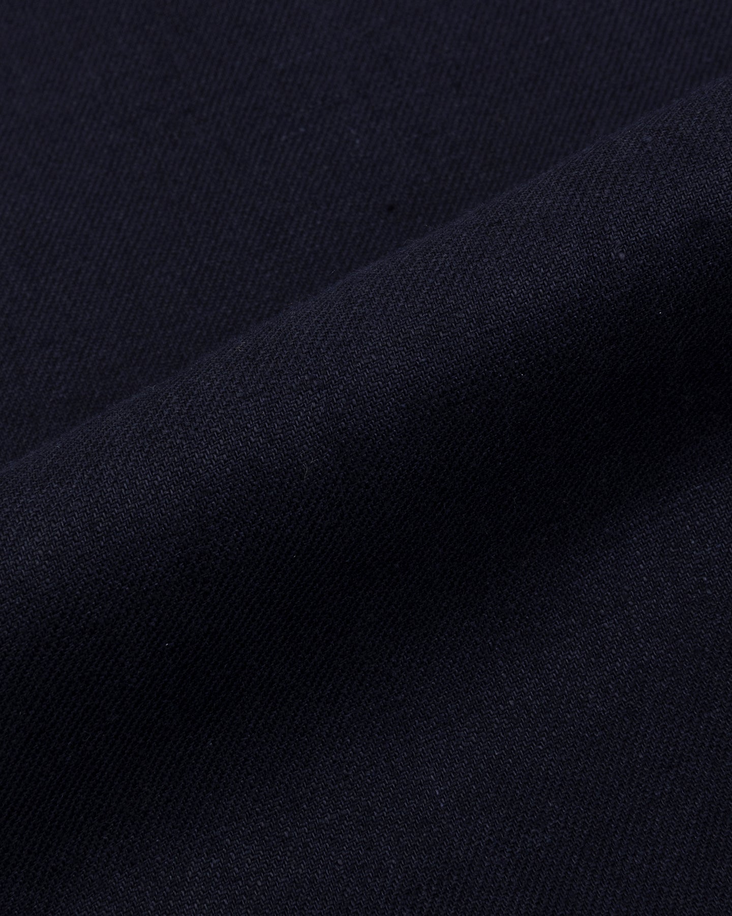 Navy linen twill fabric