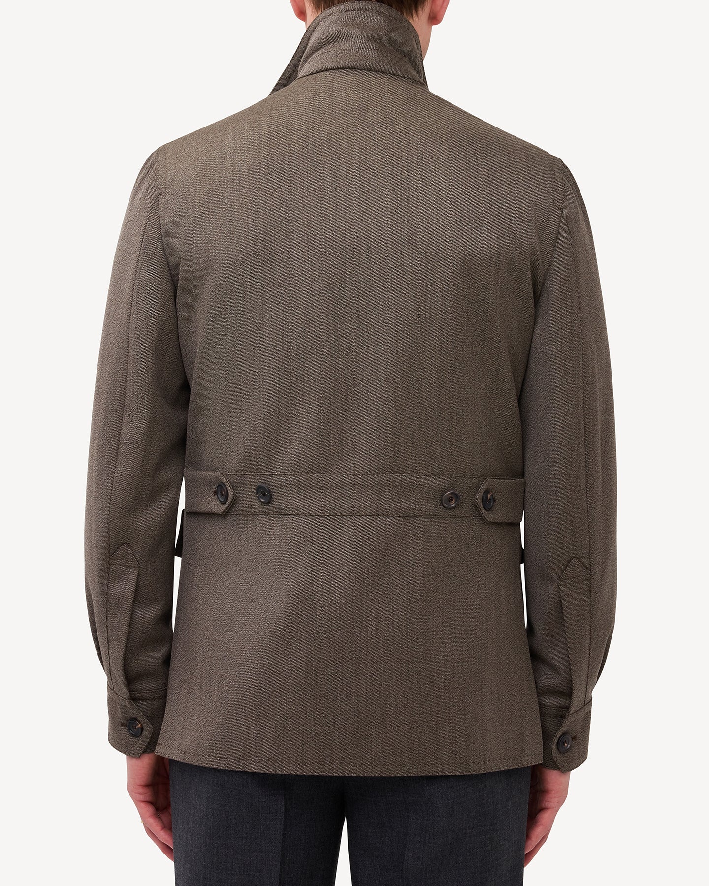 Mid Brown Covert Safari Jacket