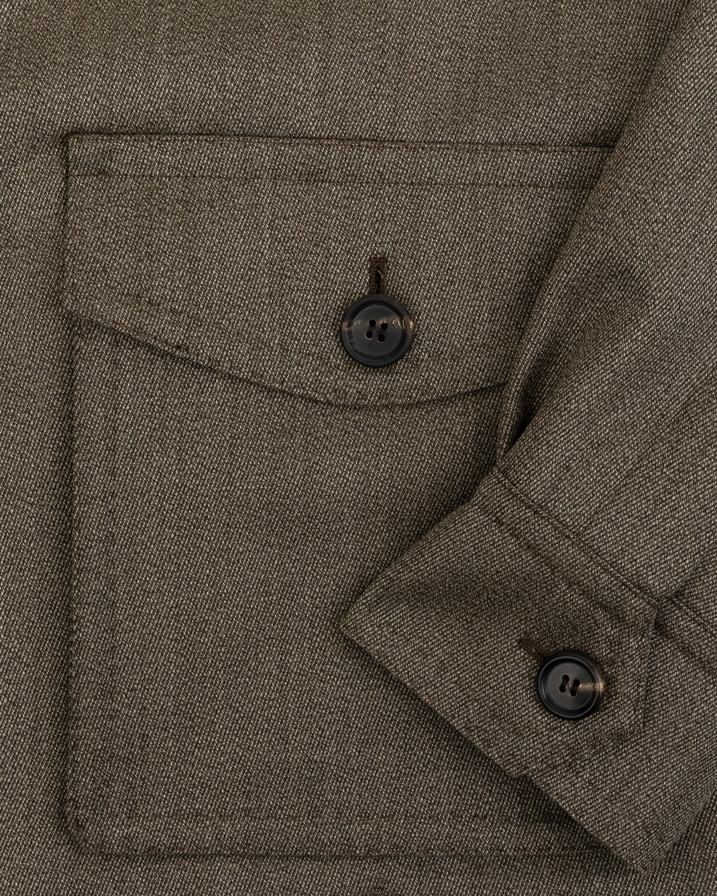 Brown safari jacket with bellow pockets
