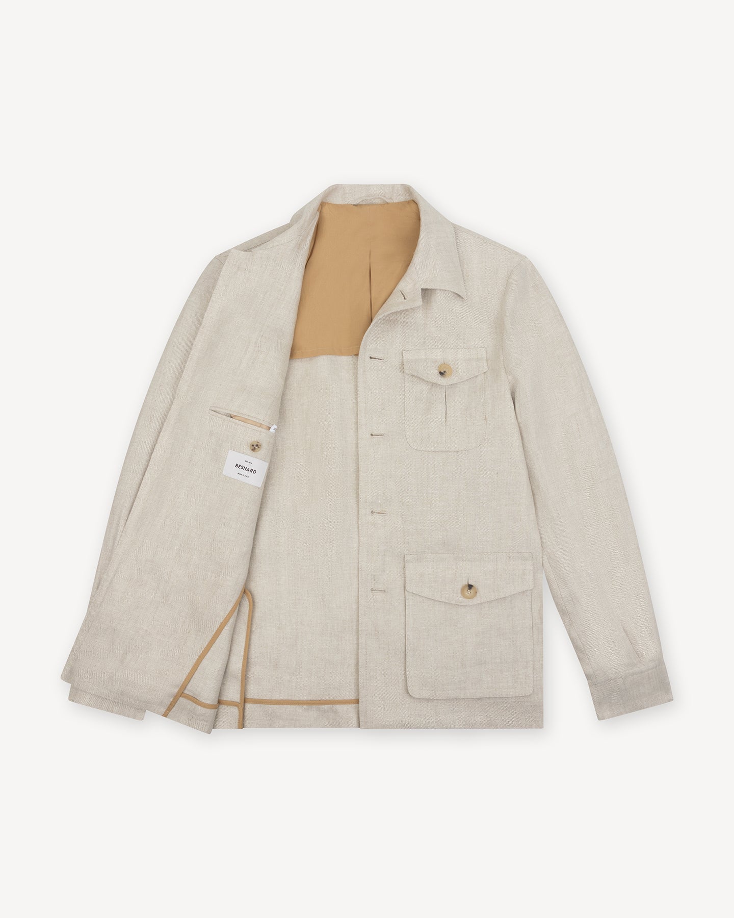 Oatmeal unlined safari jacket