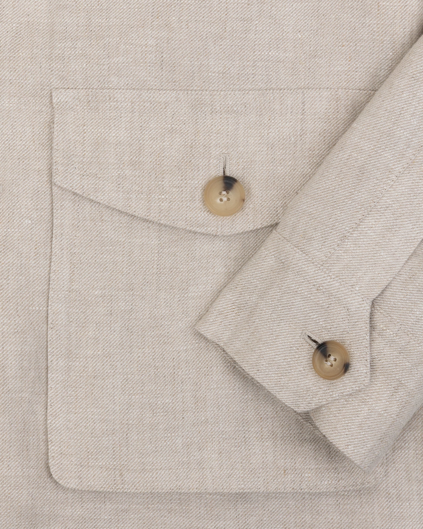 Oatmeal safari jacket with bellow pockets