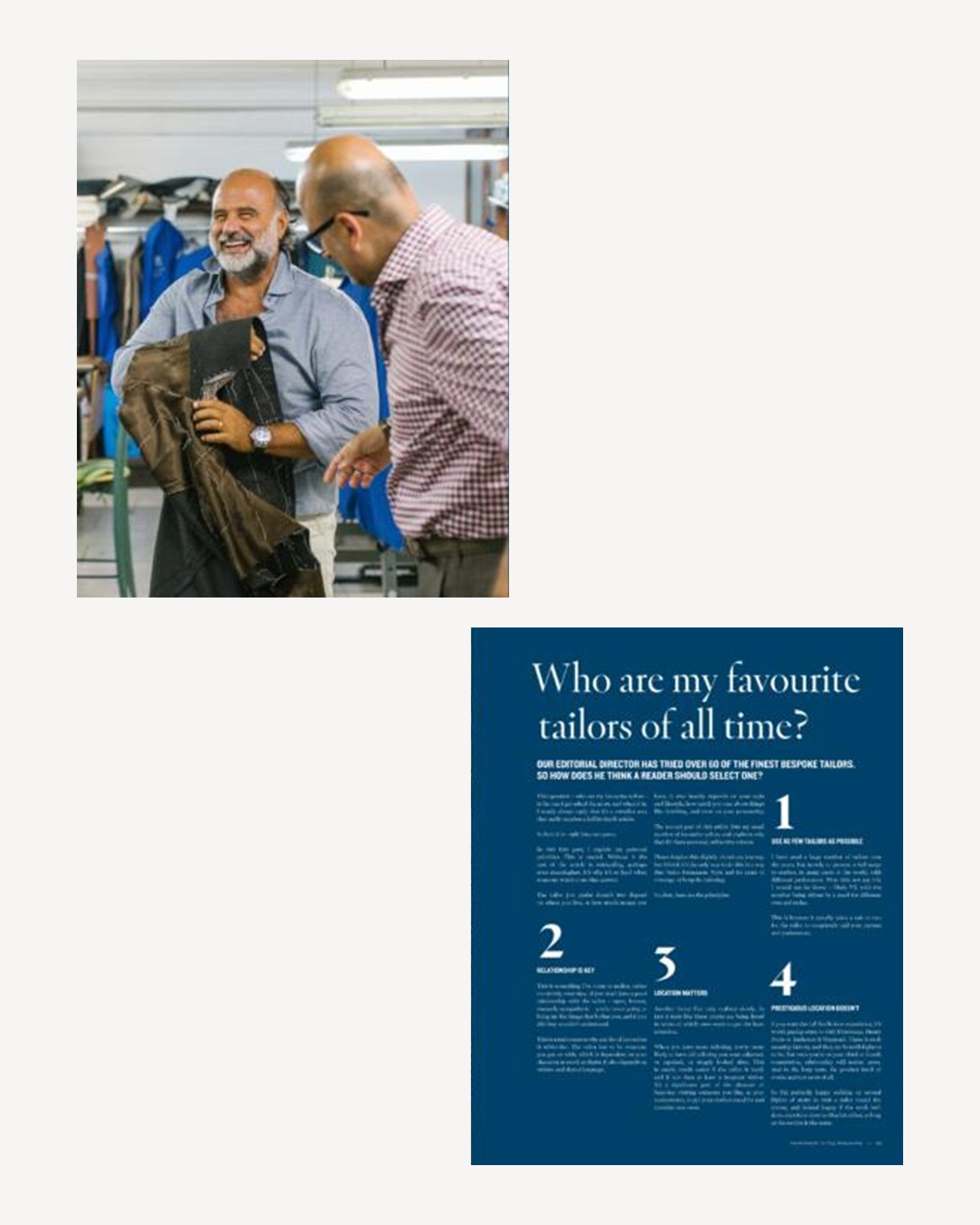 Permanent Style Magazine with favourite tailors of all time