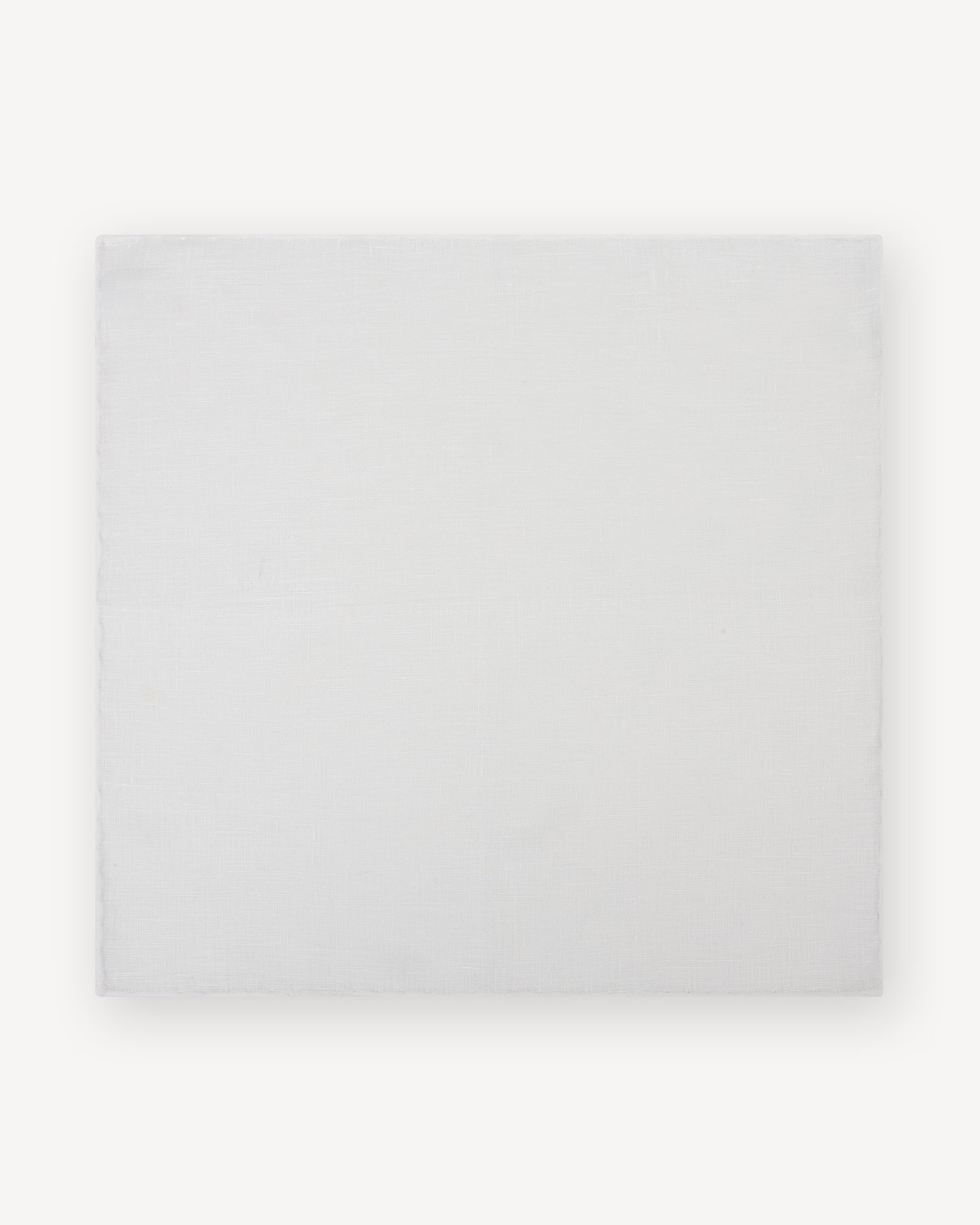 White Linen Pocket Square