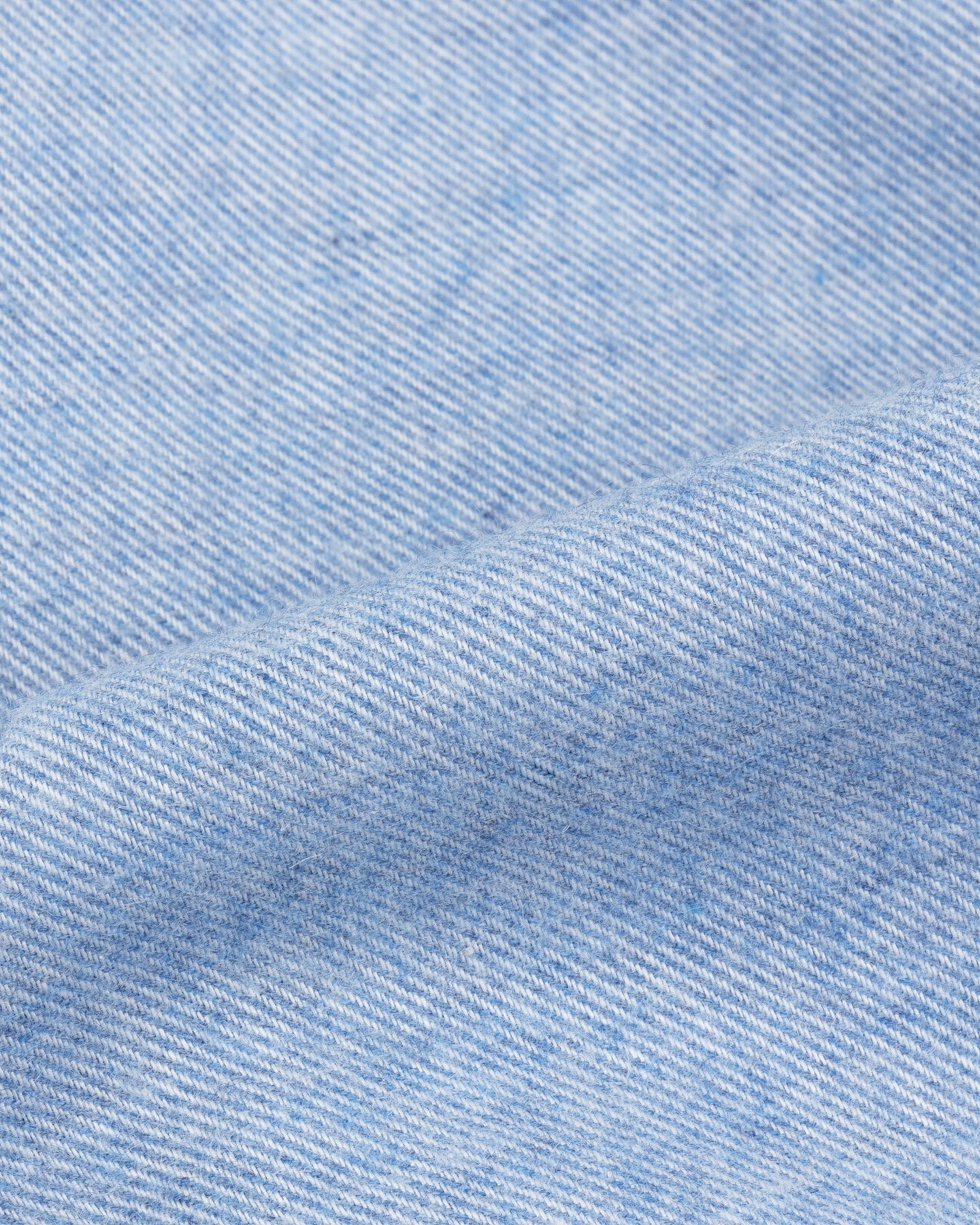 Light Blue Cotton Cashmere Flannel Button Down Shirt