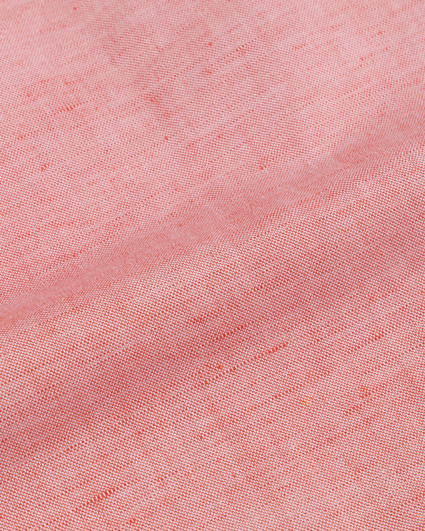 Coral Cotton Linen Camp Collar Shirt