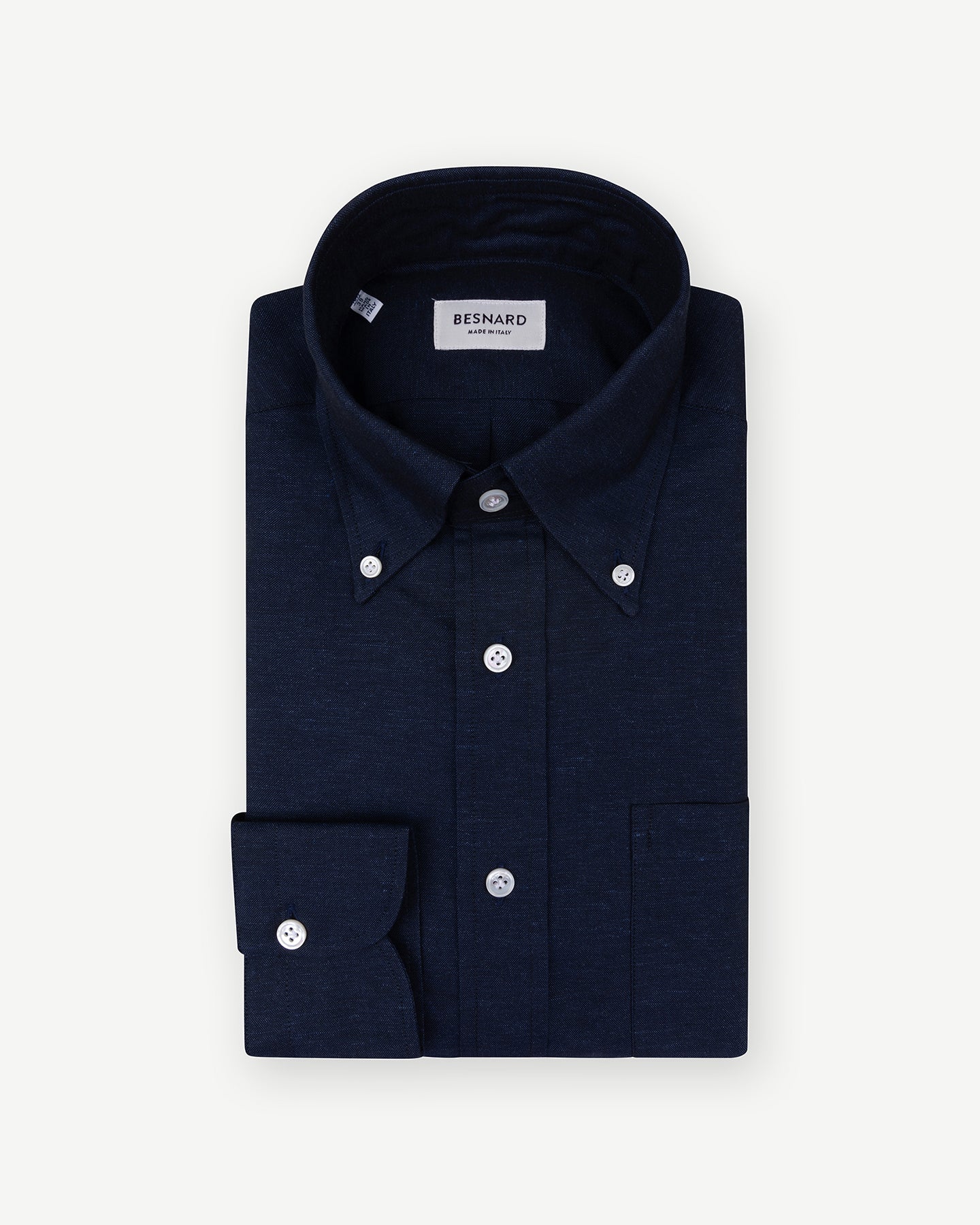 Navy cotton linen shirt