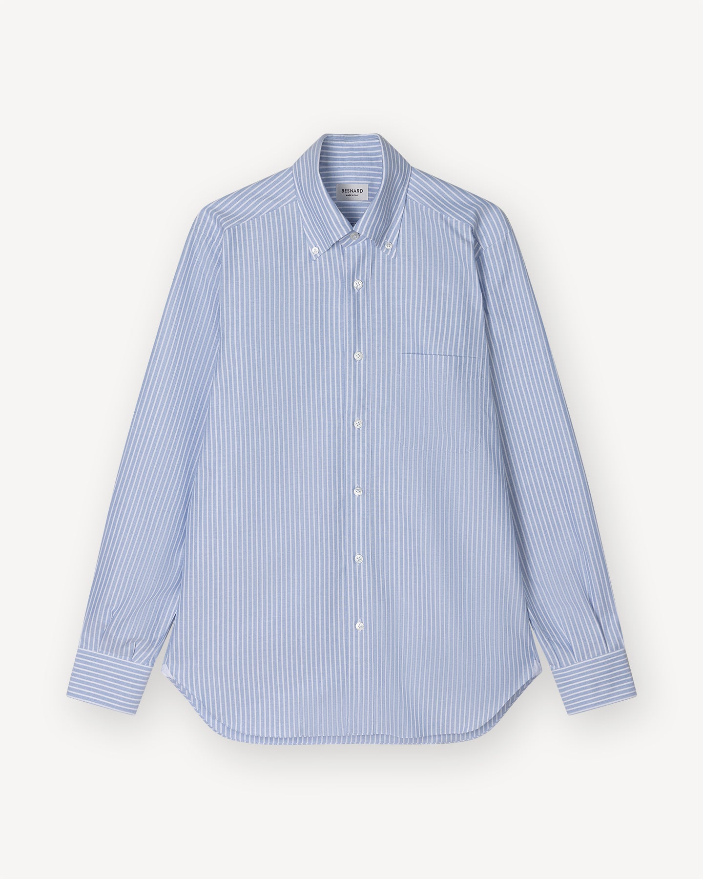 Blue Reverse Stripe OCBD Shirt