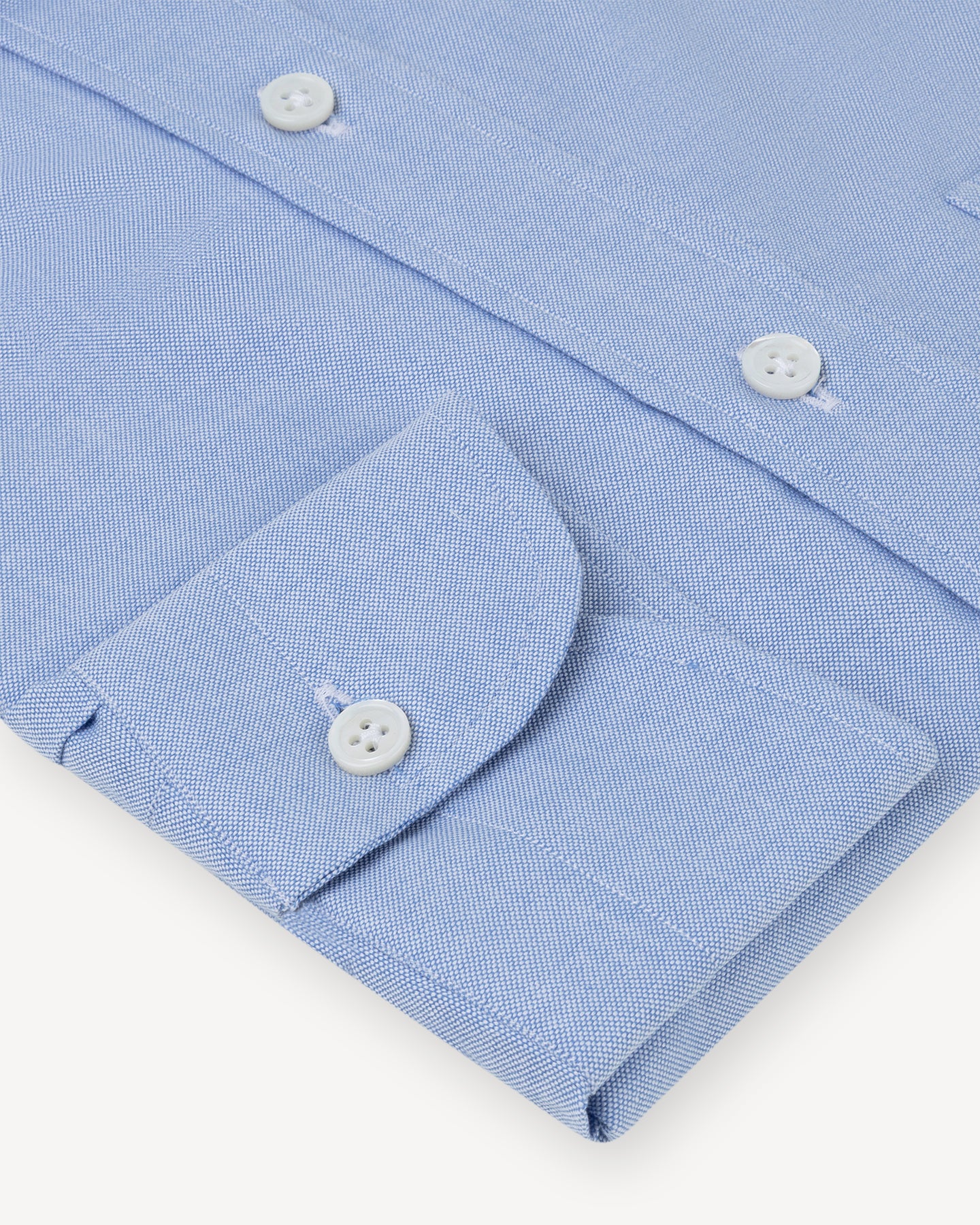 Light Blue OCBD with single cuffs