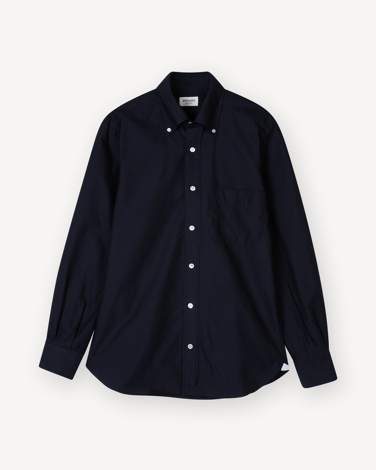 Navy Oxford Cloth Button Down Shirt