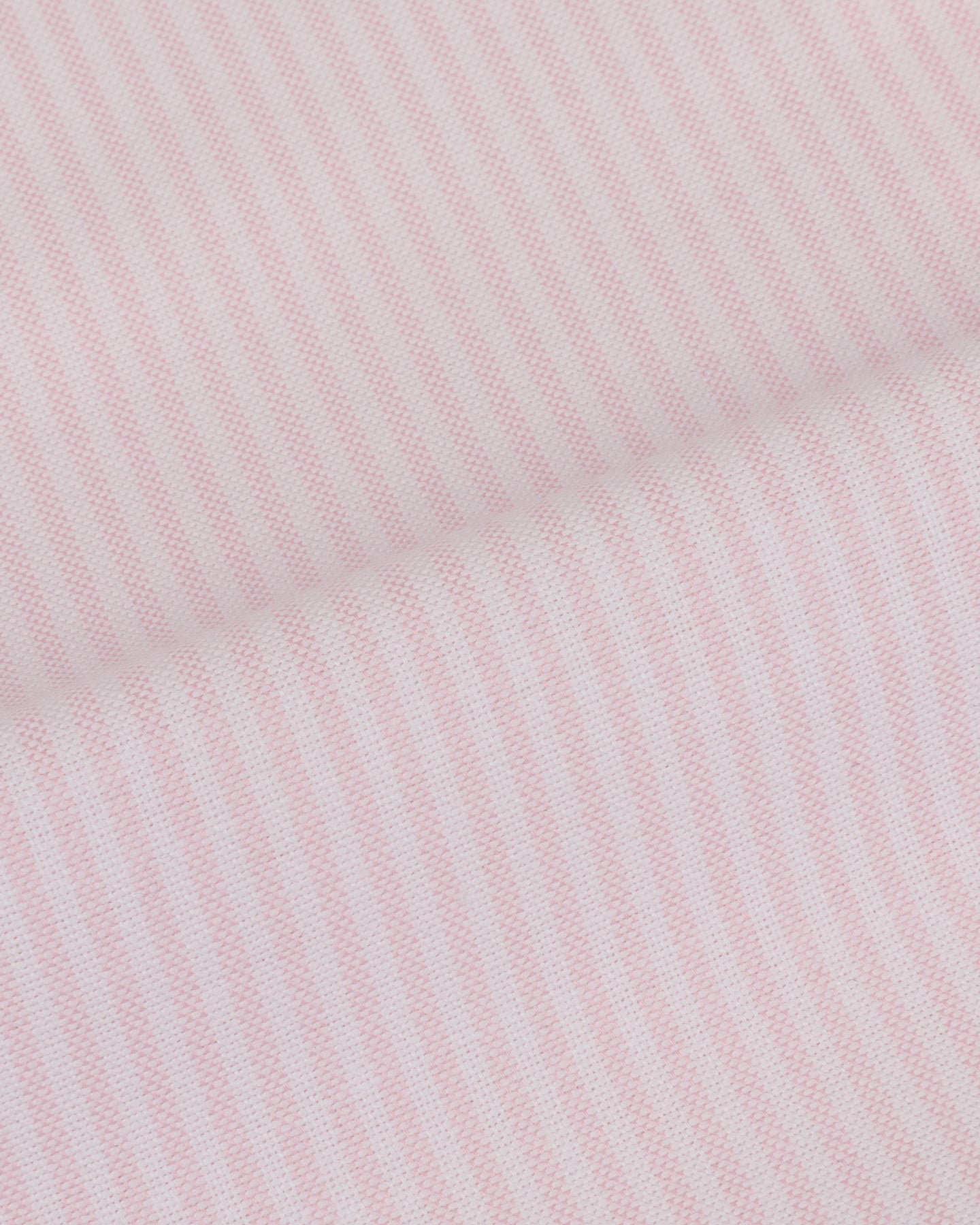 Close-up of pink and white university striped oxford shirt fabric
