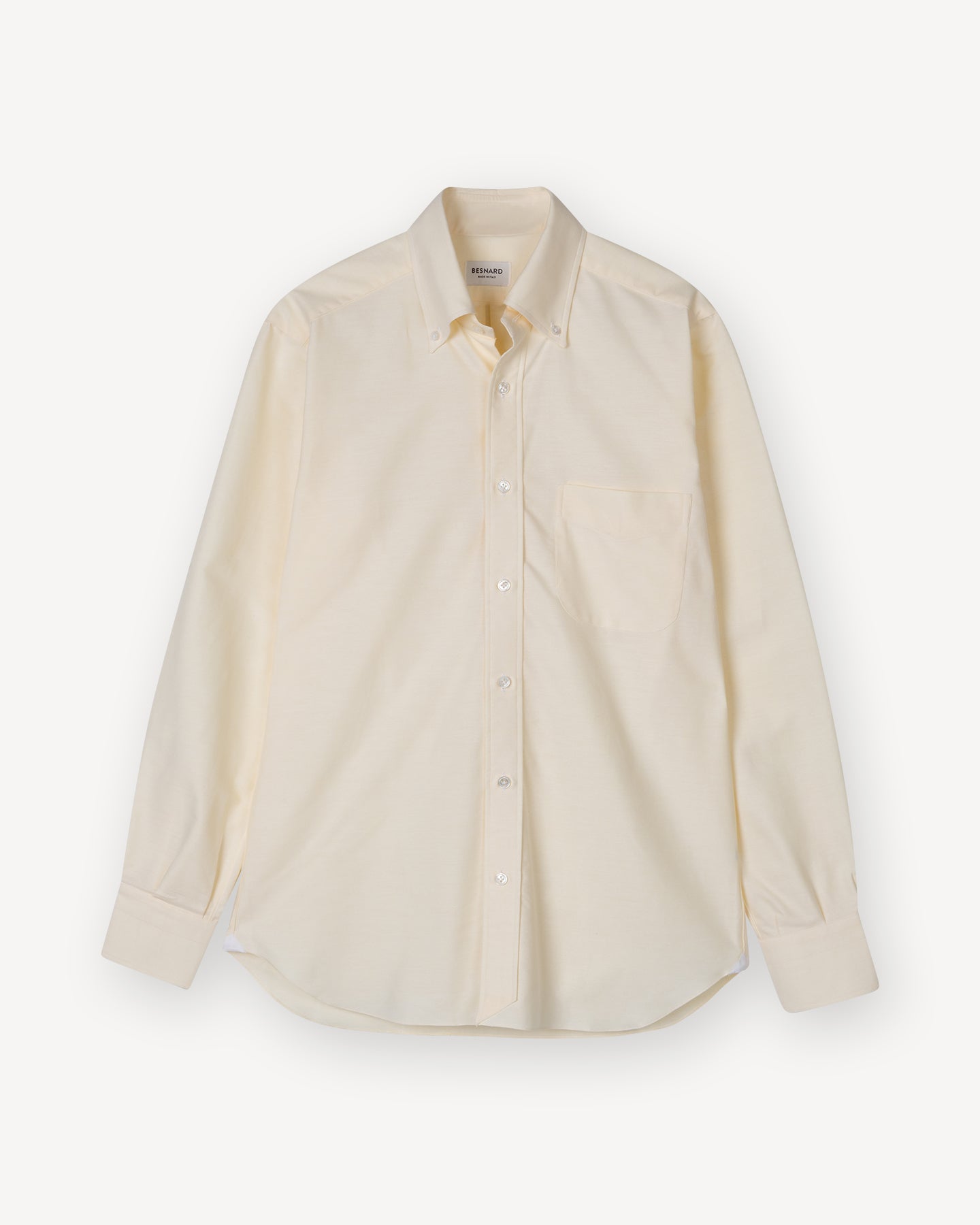 Yellow Oxford Cloth Button Down Shirt