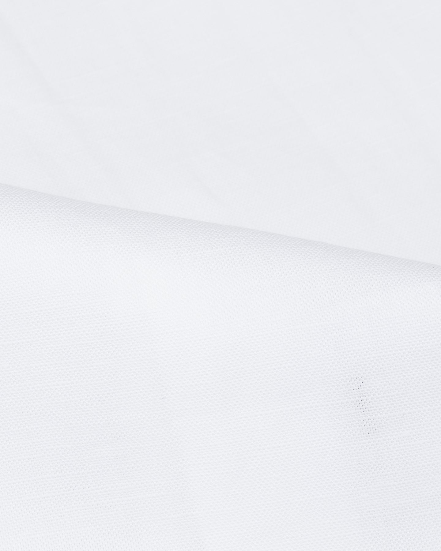 White cotton linen oxford shirt fabric