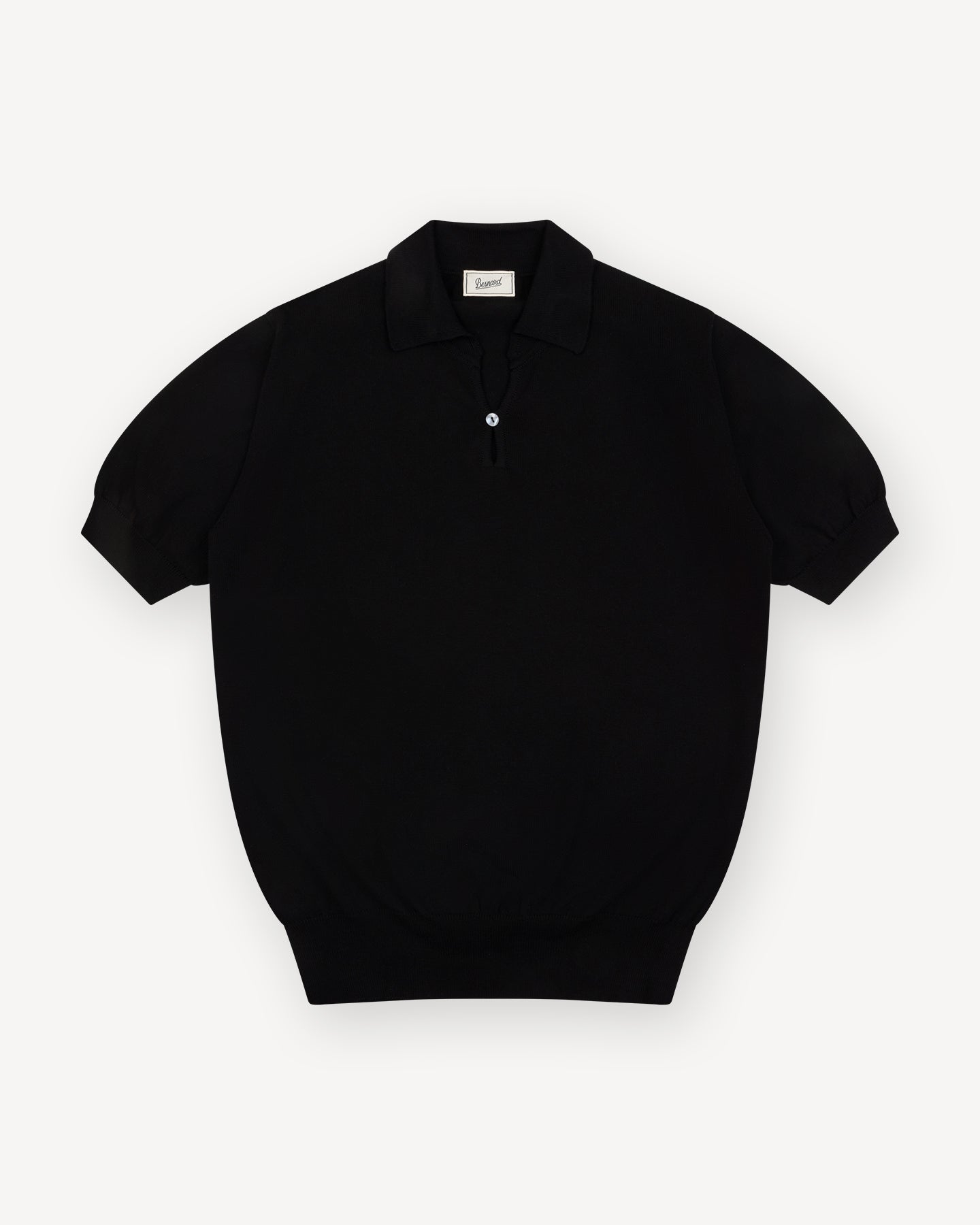 Black Cotton Skipper Polo