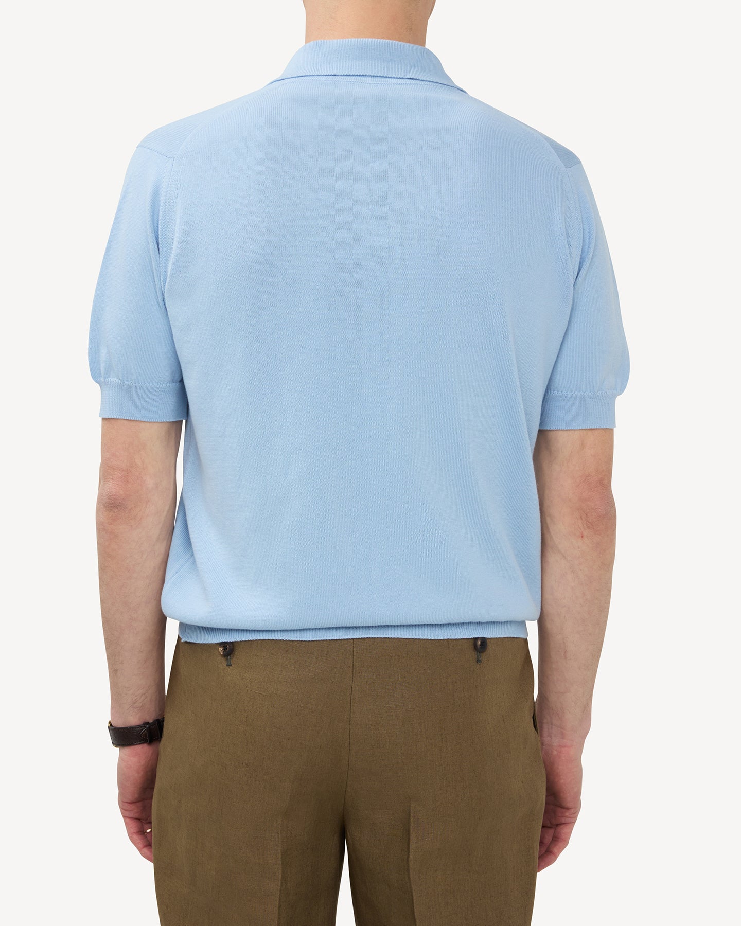 Light Blue Cotton Skipper Polo