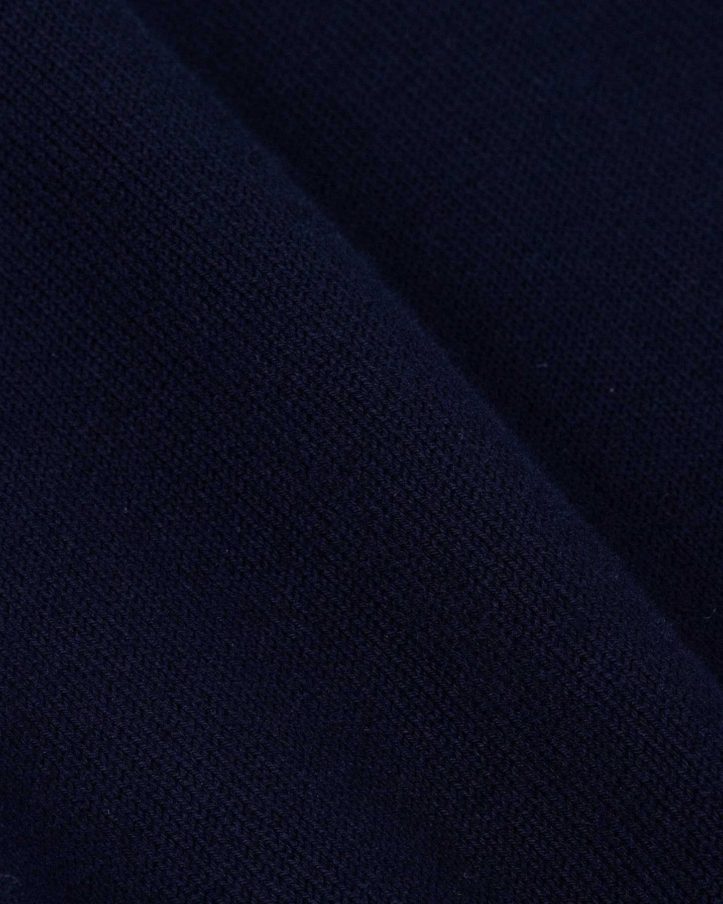 Navy fine gauge organic cotton