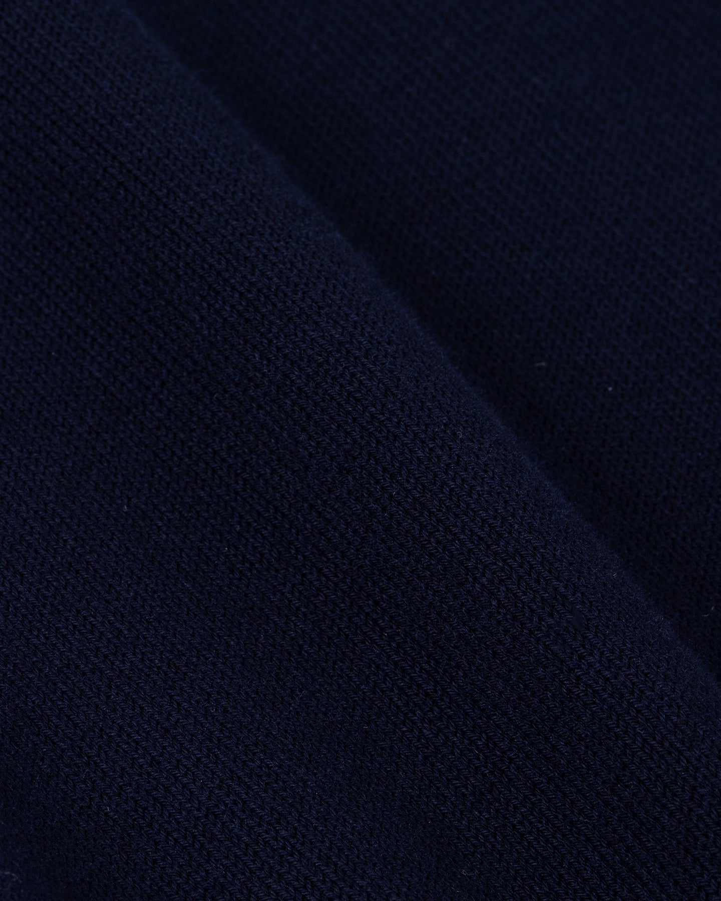 Navy fine gauge organic cotton