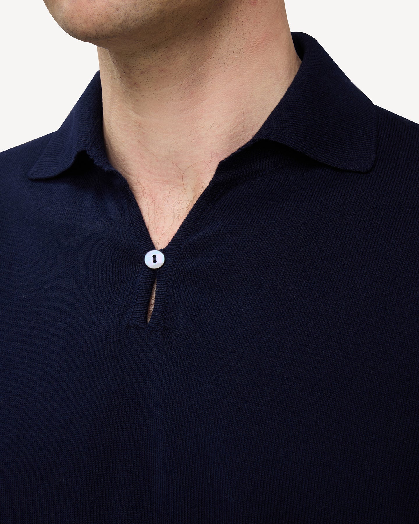 Navy Cotton Skipper Polo