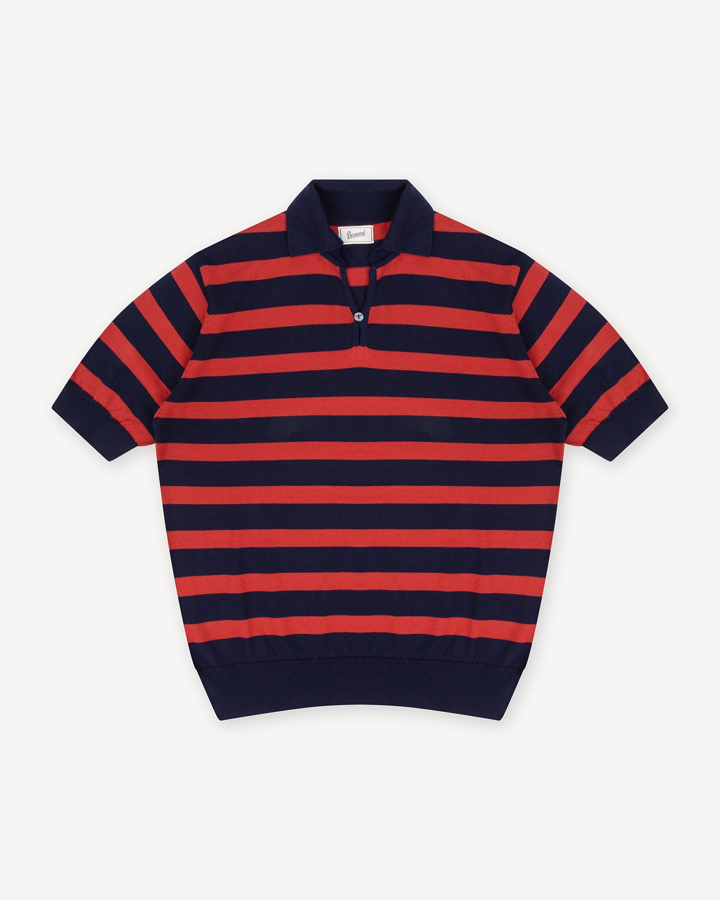 Navy Red Stripe Skipper Polo