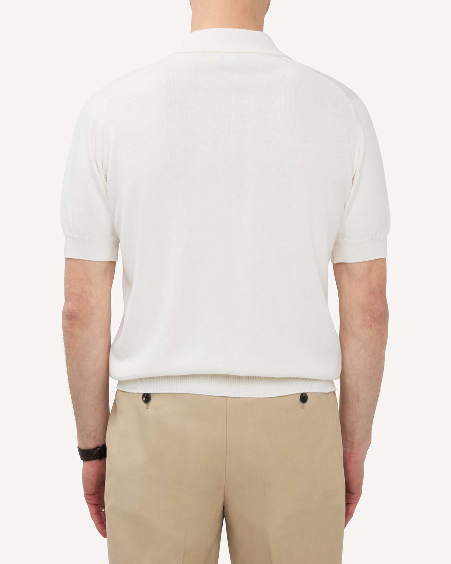 White Cotton Skipper Polo