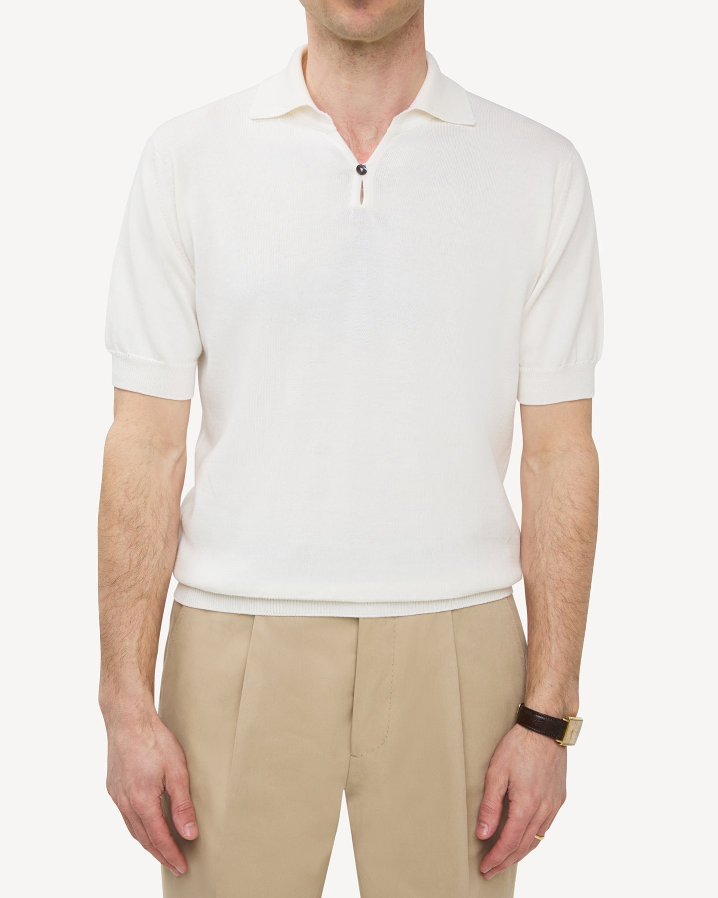 White Cotton Skipper Polo