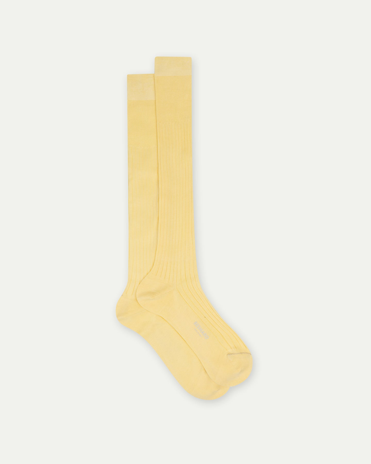 Yellow Cotton Knee High Socks