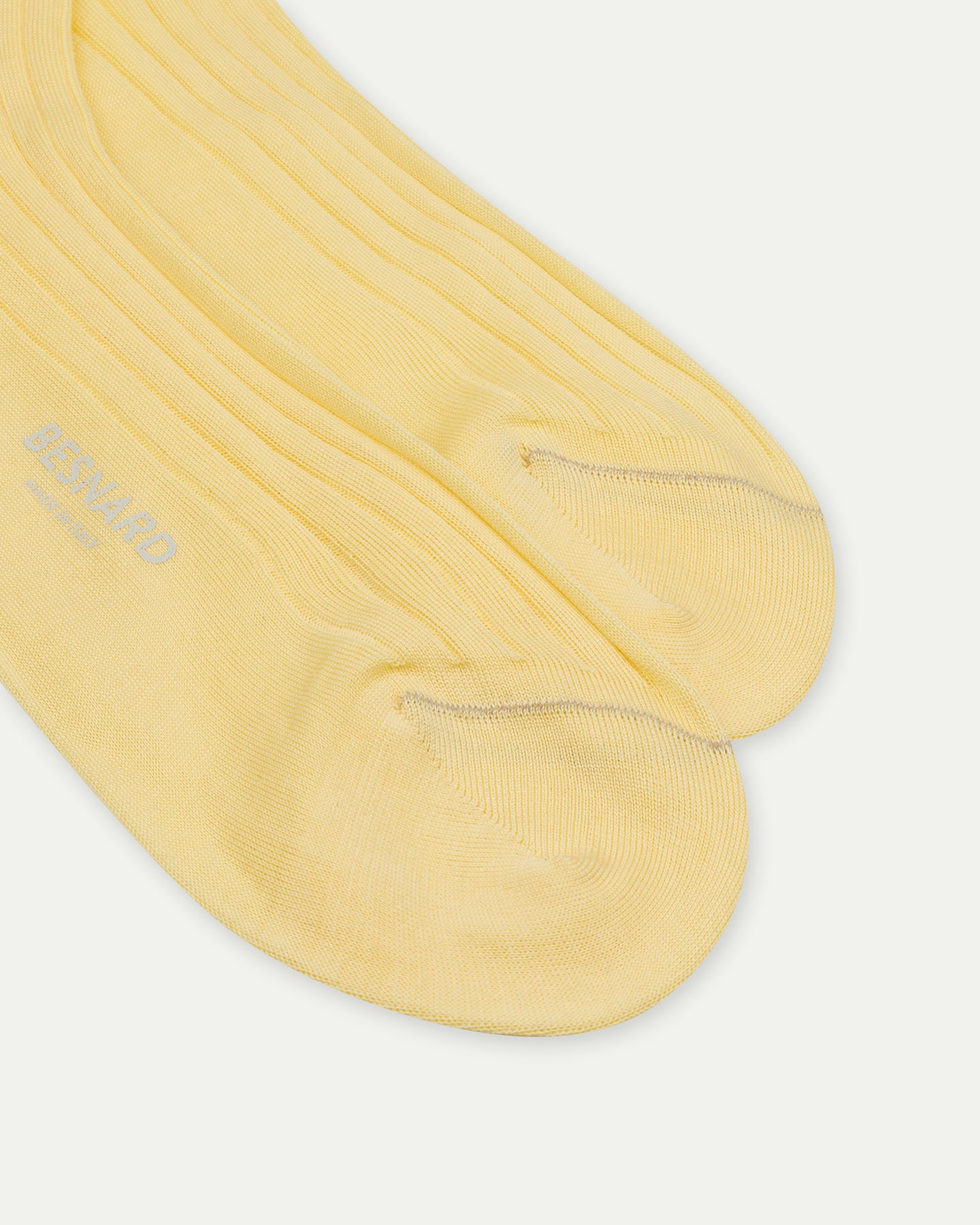 Yellow Cotton Knee High Socks
