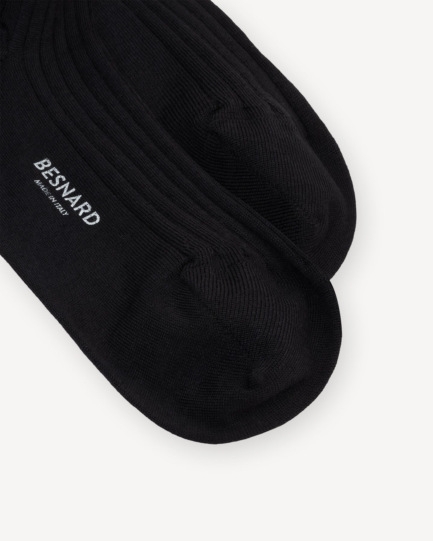 Black Wool Knee High Socks