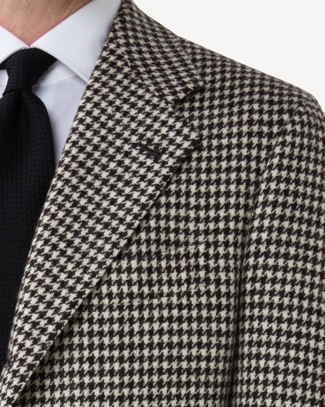 Black / White Houndstooth Wool Sport Coat