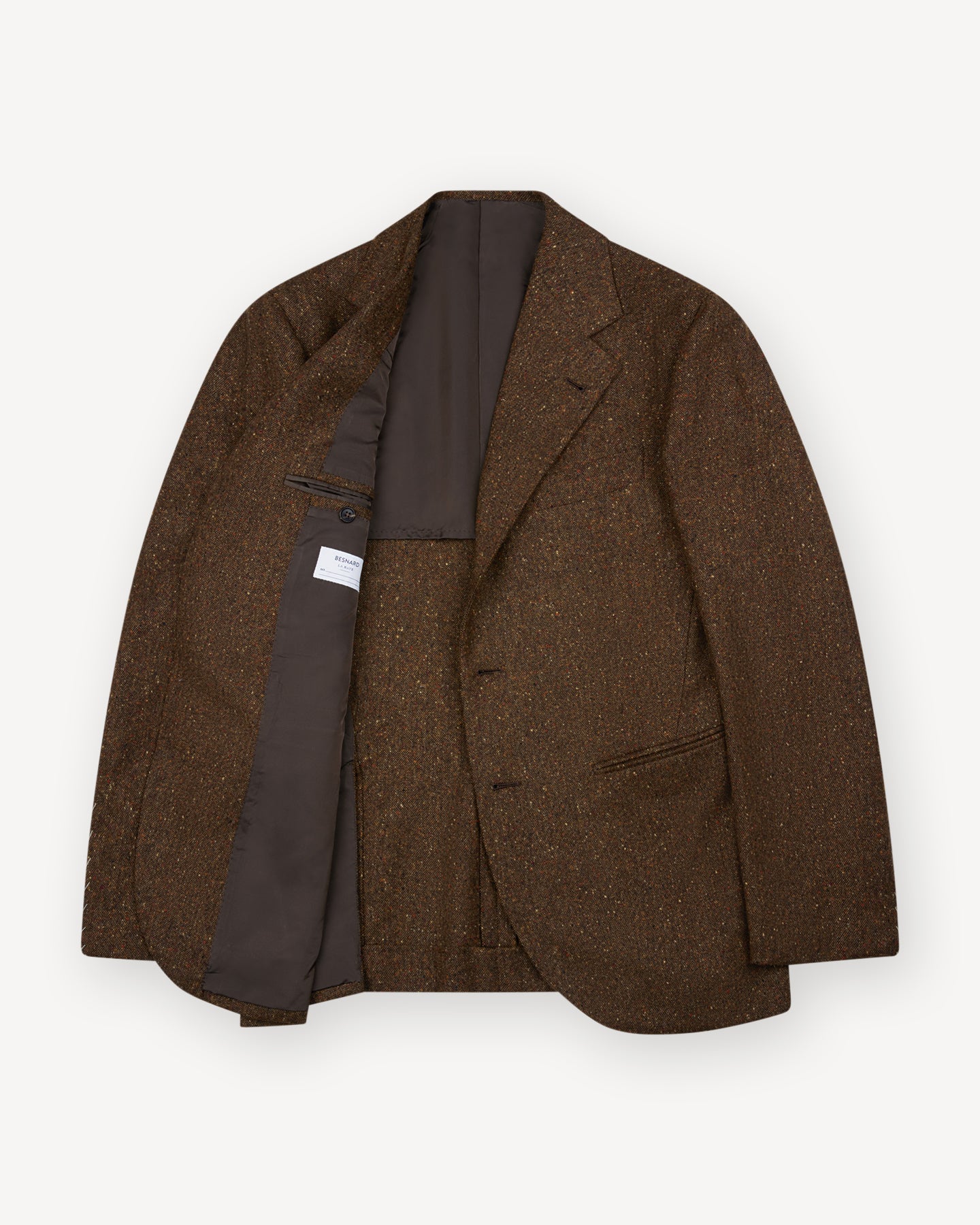Made-To-Order Sport Coat Brown Donegal Tweed