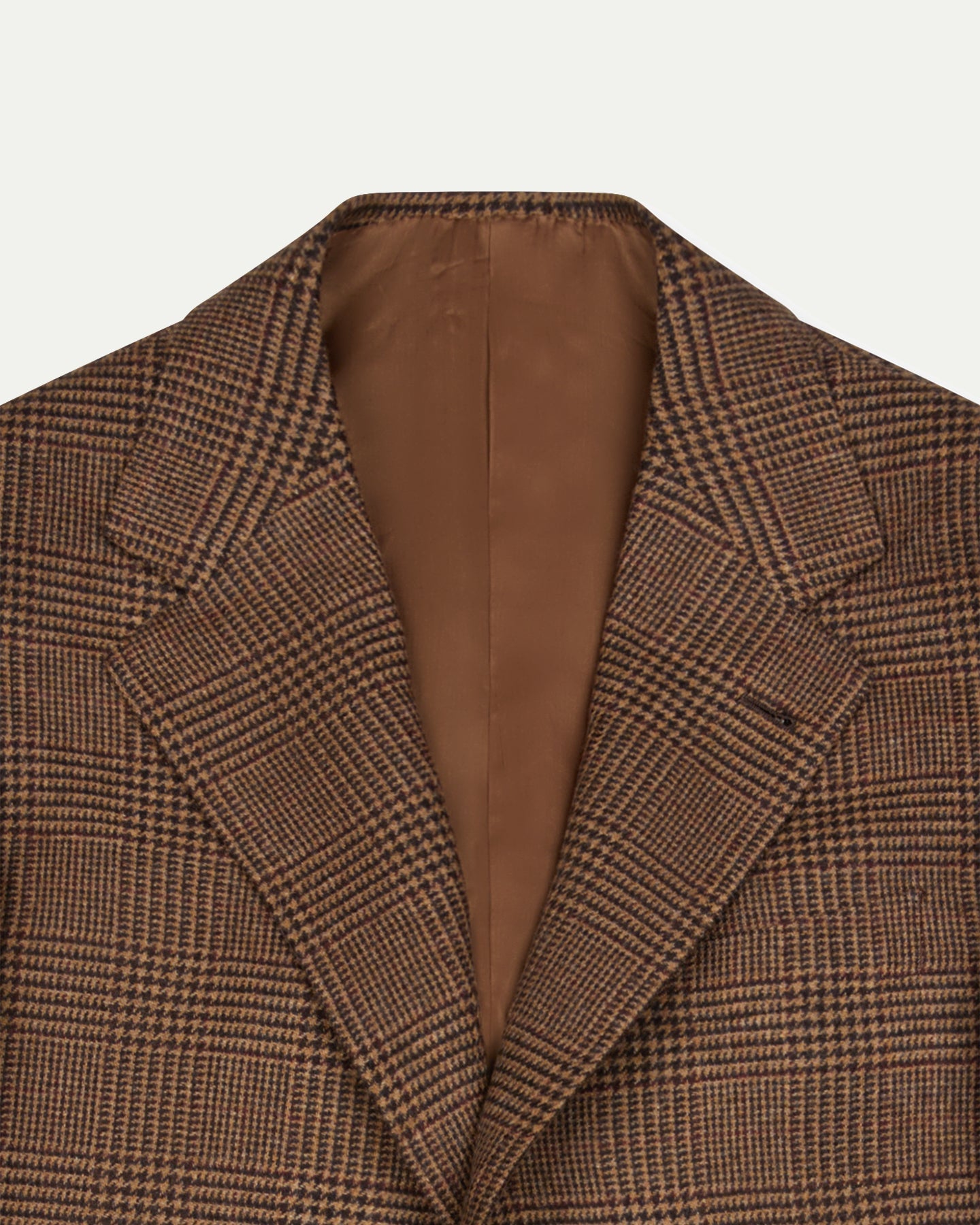 Sport Coat Brown Prince of Wales Merino Wool