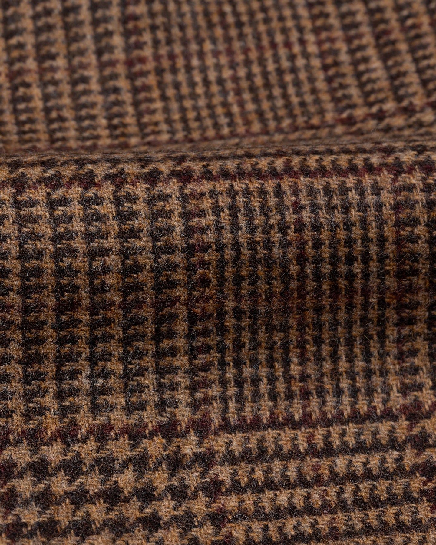 Brown Prince of Wales Merino Wool Sport Coat