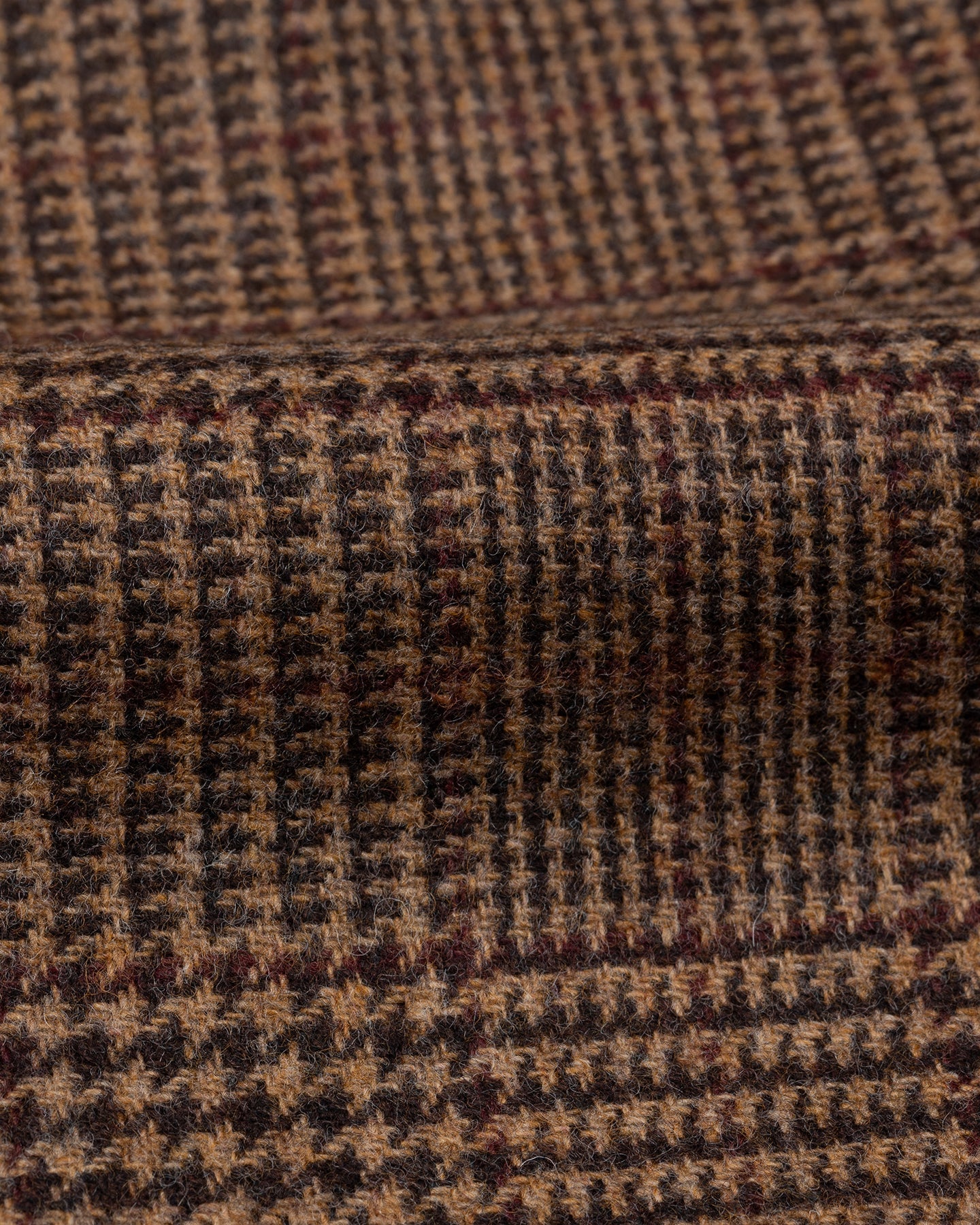 Sport Coat Brown Prince of Wales Merino Wool
