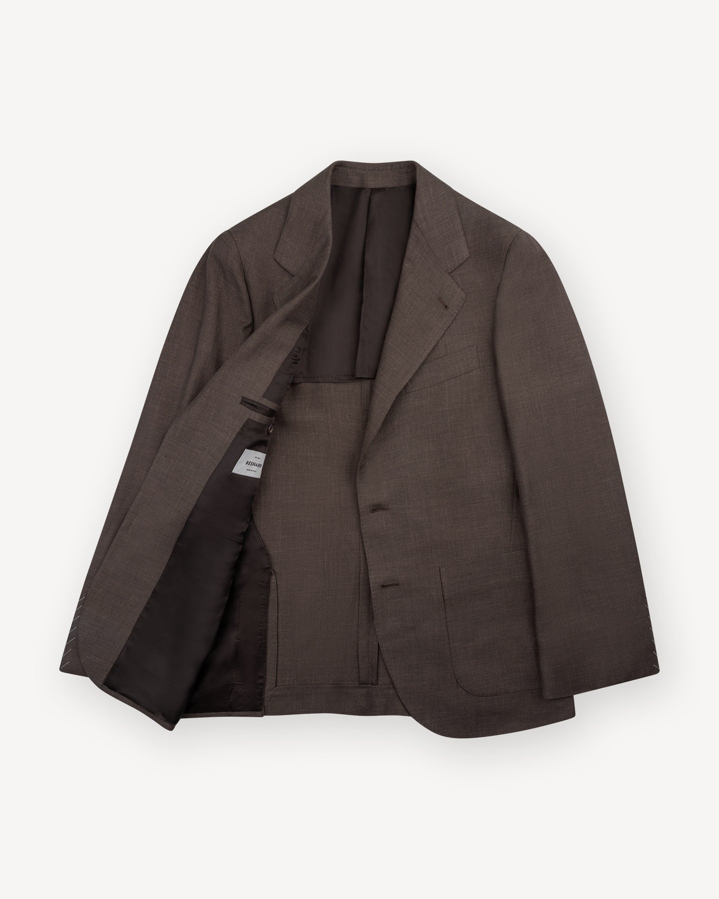 Dark Brown Wool Silk Linen Sport Coat