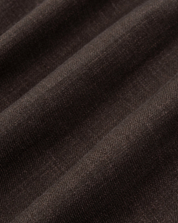 Sport Coat Dark Brown Wool Silk Linen
