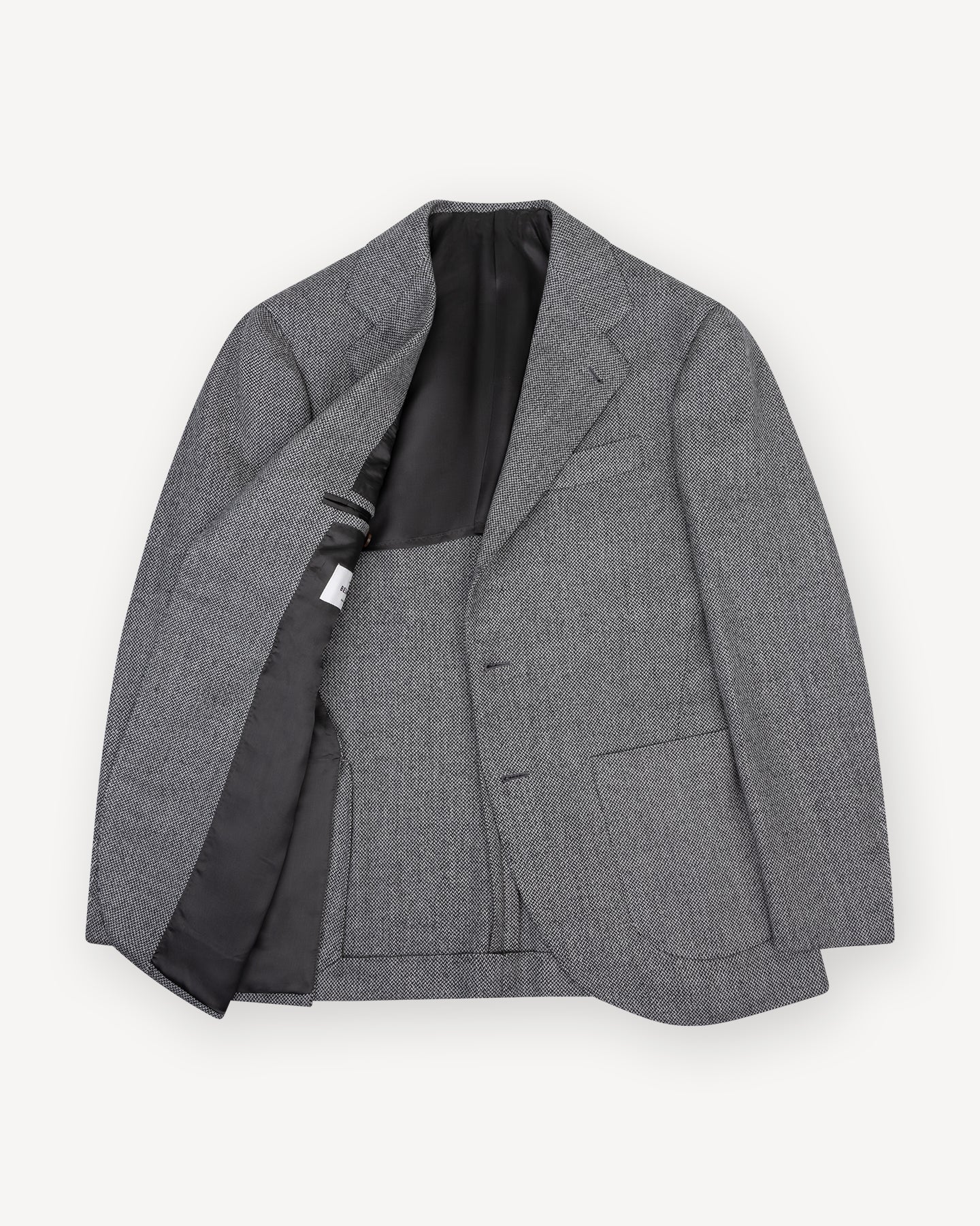 Grey Wool Cashmere Unlined Sport Coat
