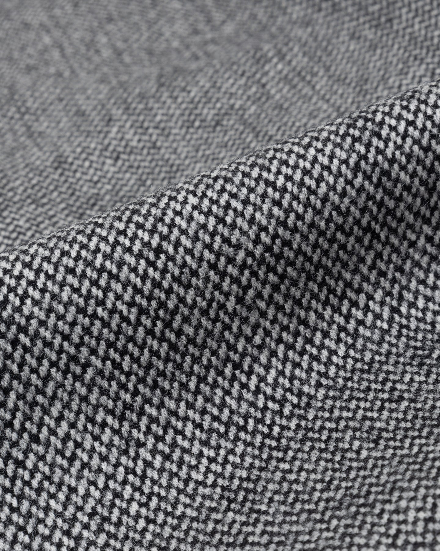 Grey wool cashmere broken twill fabric