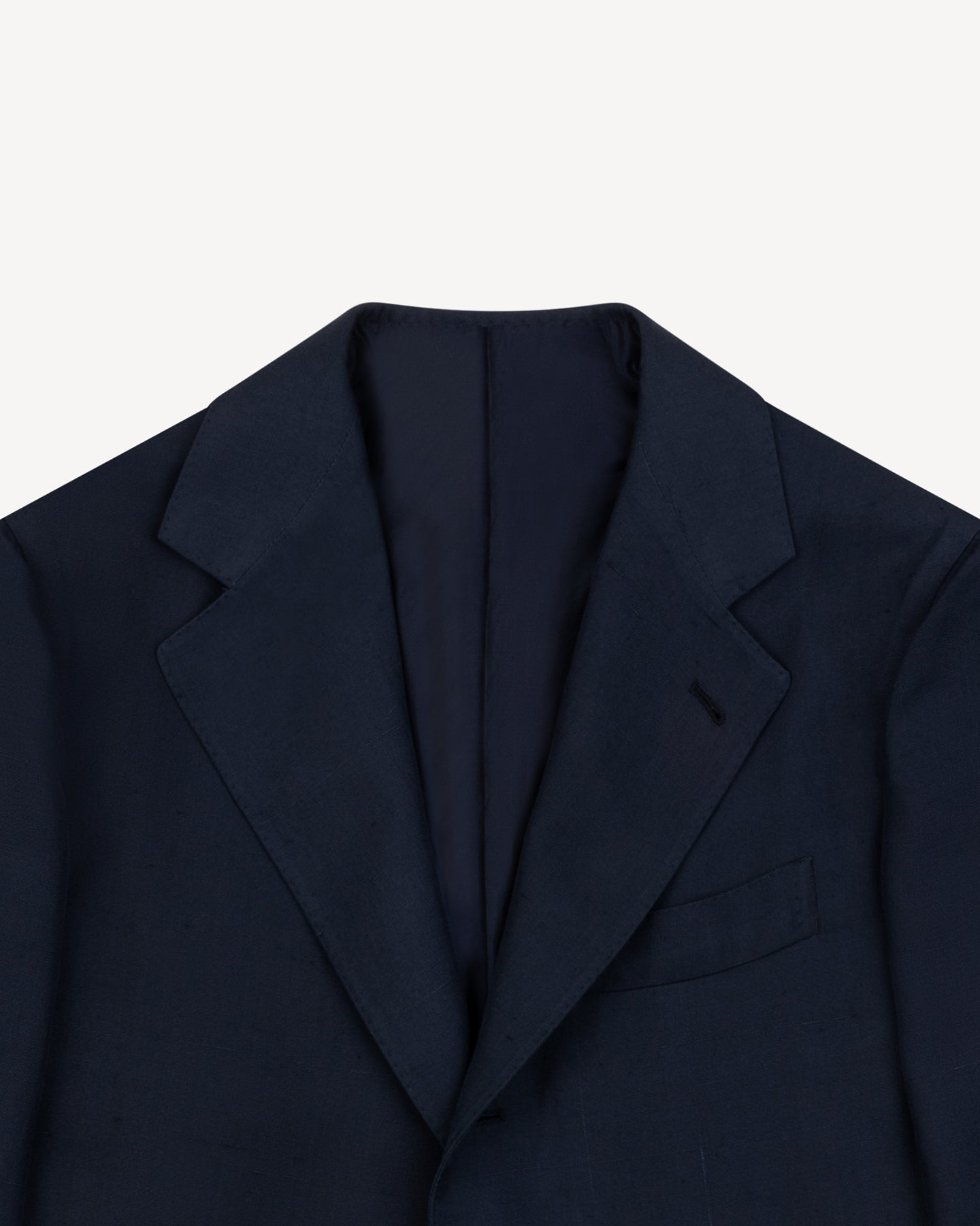 Navy Dupioni Silk Sport Coat