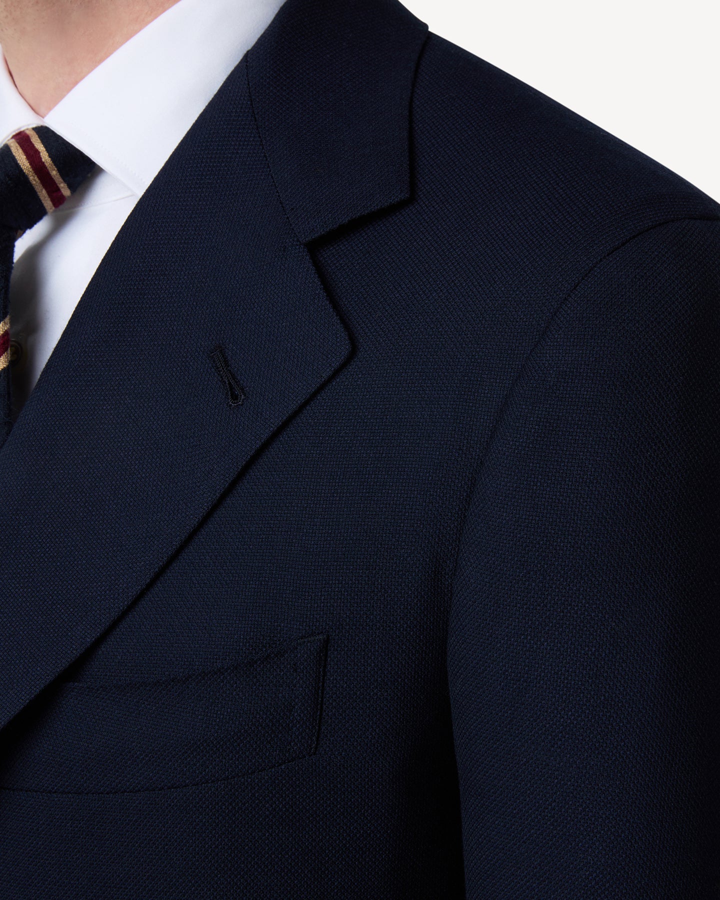 Navy Hopsack Sport Coat