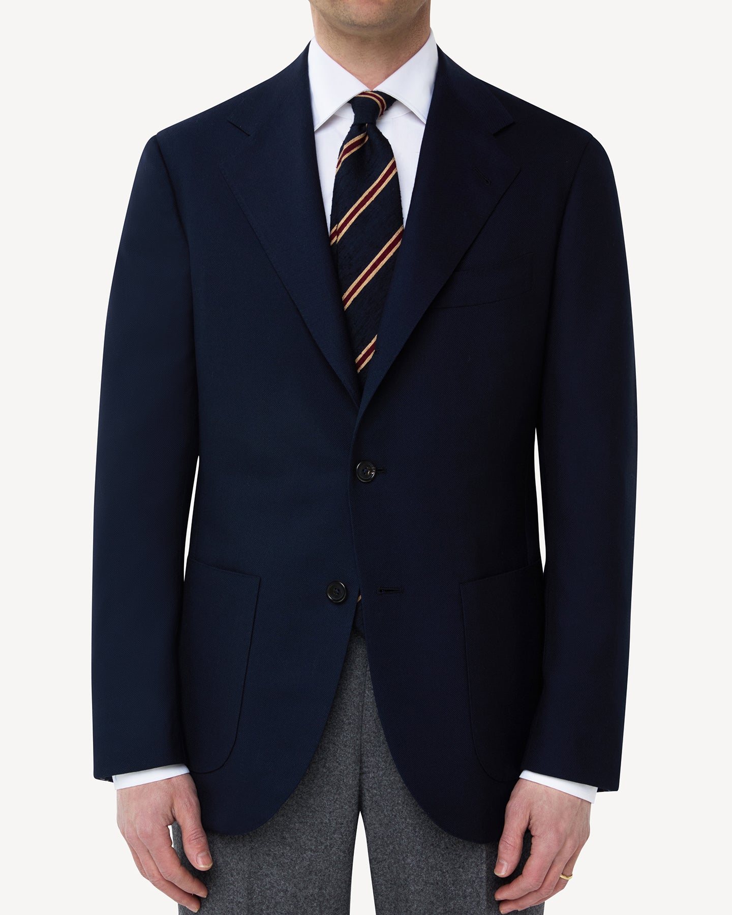 Navy Hopsack Sport Coat