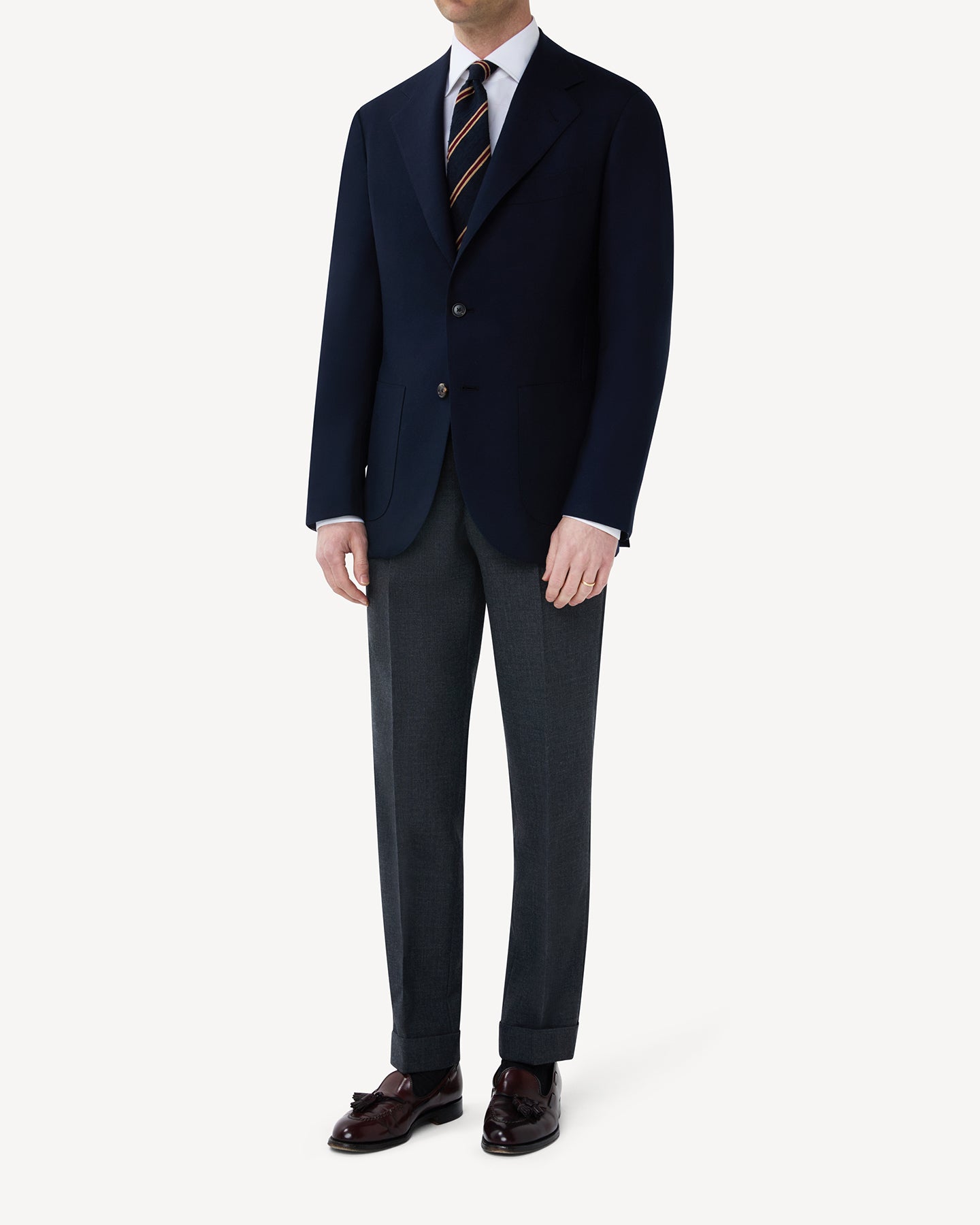 Navy Hopsack Sport Coat